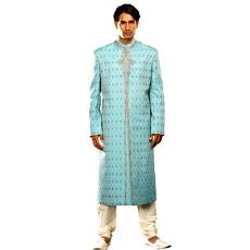 Turquoise Jaamewar Sherwani