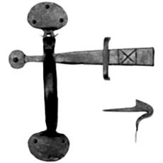 Hand Forged Iron Suffolk Latch Set