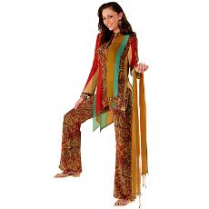 Multi-Colored Short Salwar Kameez