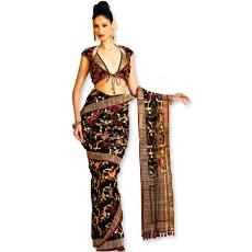 Black Banarasi Saree