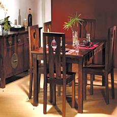 Dinning Table With Solid Mahogany Finish