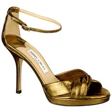 105Mm/4.1" Glitter Leather Sandal