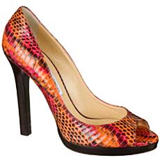 120Mm/4.7" Red Elaphe Snake Sandal