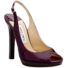 120Mm/4.7" Purple Colour Leather Sandal