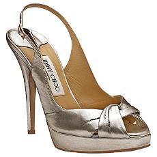 115Mm/4.5" Metallic Sandal In Silver