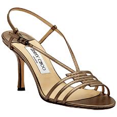 85Mm/3" Metallic Leather Sandal In Steffi Pattern