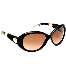 Black Havana Rimmed Sunglasses With Brown Lenses