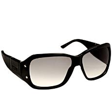 Shiny Black Rimmed Sunglasses With Grey Lenses