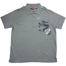 Collared T-Shirt In Grey Color