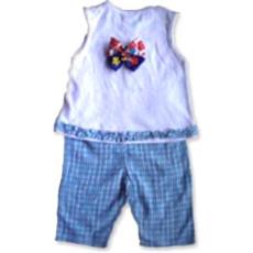 Girl Infant Set With Cotton Blouse