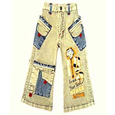 Infant Corduroy Denim Patchwork Jeans