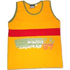 Boys Sleeveless T-Shirts With Chest Print