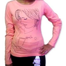 Ladies T-Shirts With Stylish Sleeve Print