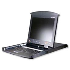 16-Port Dual Rail Lcd Kvm Switch With 17" Lcd Monitor