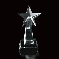 Crystal Trophy With Star Atop