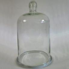 Soda Glass Knob Top Bell Jars