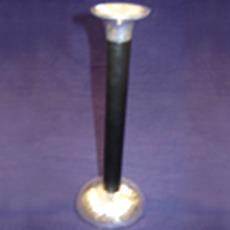 Candle Stand With Shiny Black Finish