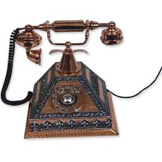 White Metal And Copper Made Antique Telephone Instrument