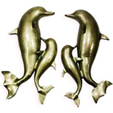 Aluminium Made Wall Dolphin Set