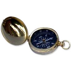 Black Dial Pocket Compass