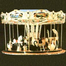 Merry-Go-Round Carousel With Horses And Horse Carts