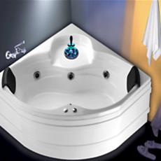 Bow Shaped Corner Bathtub