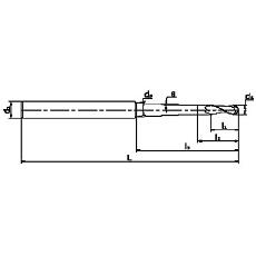 Taper Neck End Mill Carbide Tool