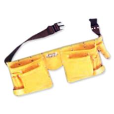 Ten Pocket Professional Style Split Leather Carpenter Apron