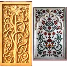 Decorative Carved And Inlay Panels