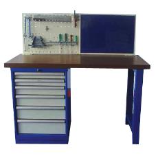 Powder Coated Maintenance Table With Perforated Panel