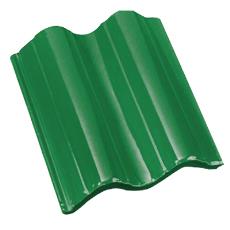 Green Coloured Roof Tiles