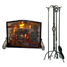 Wrought Iron Fireplace Screens