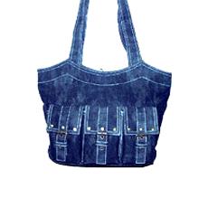 Denim Made Designer Hand Bag