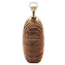 Wooden Dark Burnt Finish Lamp Base