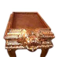 Abishega Table With Gold Plated Copper Sheets