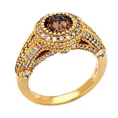 Diamond Ring With 0.95 Caret Cocoa Coloured Diamond