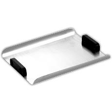 Stainless Steel Serving Tray With Wooden Handle