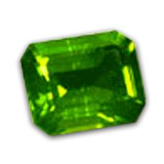 Peridot Gemstone In Olive Green Colour