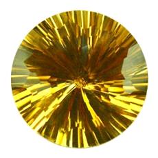 Concave Cut Citrine Stone