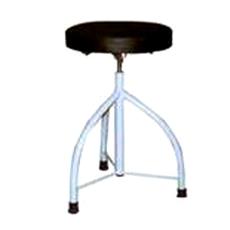 Three Legged Cushioned Top Revolving Stool