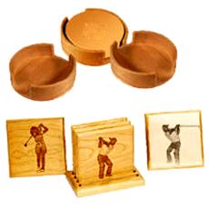 Wooden Coasters With Size 100 X 100Mm