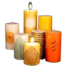 Colourful Aromatic Paper Candles