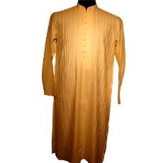 Cotton Silk Fabric Made Kurta With Loopi Buttons