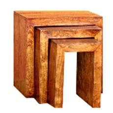 Acacia Wood Made Handcrafted Furniture In Cubo Design