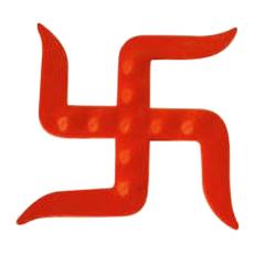 Red Colored Manglam Swastik