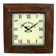 Hand Painted Square Shaped Clock