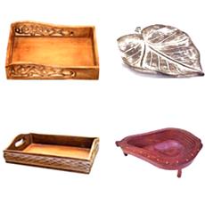 Carved Wooden Trays