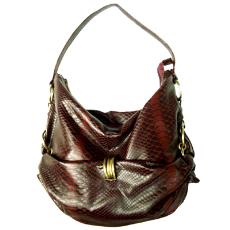 Faux Leather Bag With Metal Rings