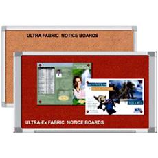 Fabric Notice Boards With Easy Fixing Metal Corners