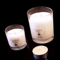 Large Glass Candles With Lemongrass Fragrance